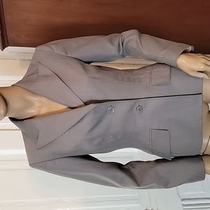 Anne Klein Grey Fitted Blazer